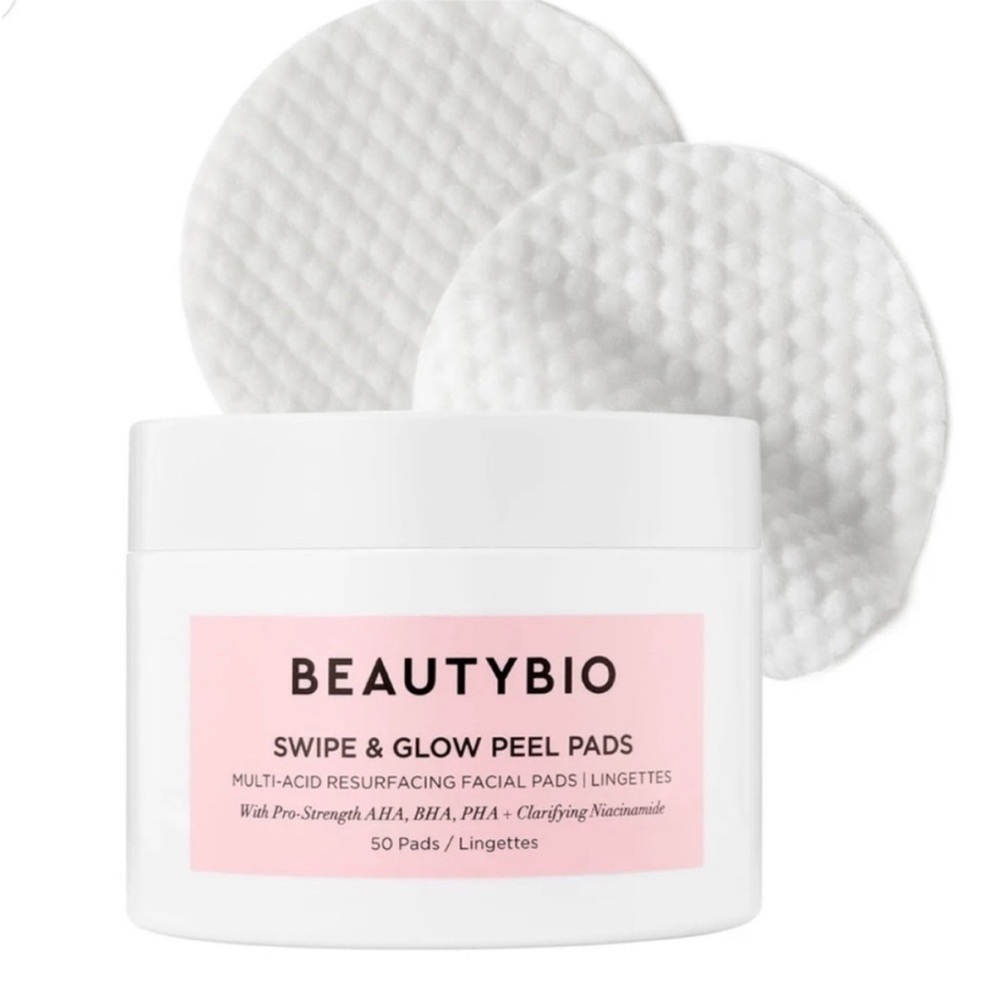 NEW BeautyBio Swipe and Glow Peel Pads Multi-Acid Resurfacing Facial Pads